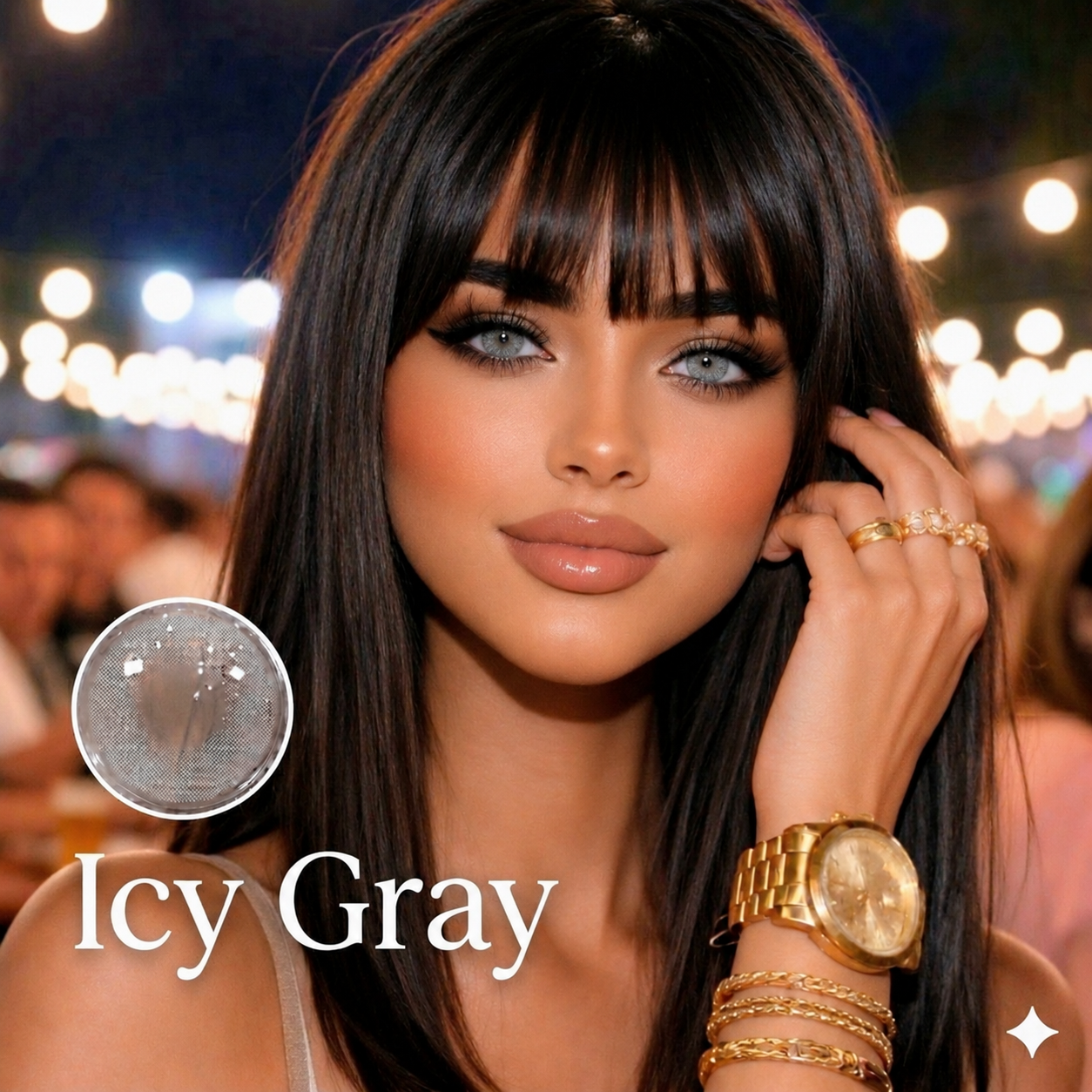 😍Lentillas cosméticas Tono Gris Icy Gray